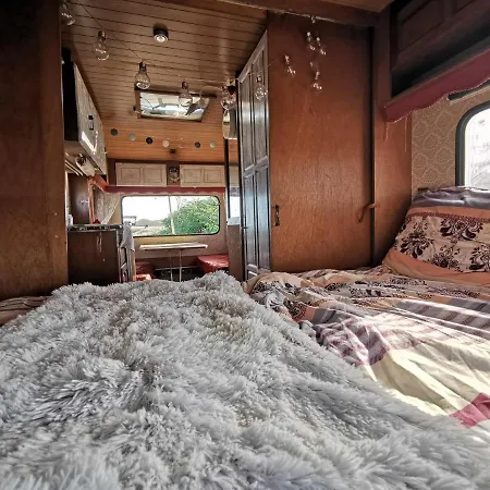 Independent Retro Caravan By The Beach